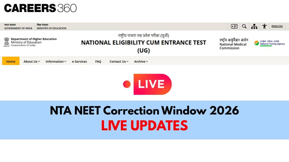 NEET 2026 Correction Window LIVE Updates: Direct Link Out @neet.nta.nic.in
